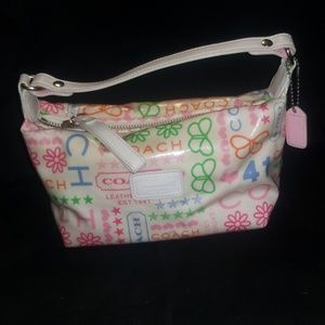 Coach floral scribble bag